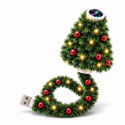 Árbol proyector navideño con 6 escenas mágicas